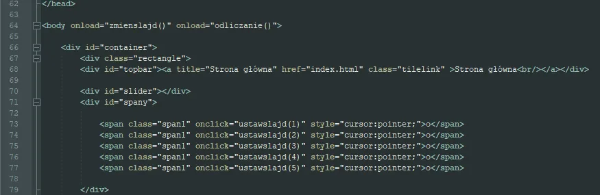 HTML kod link do galerii przykład