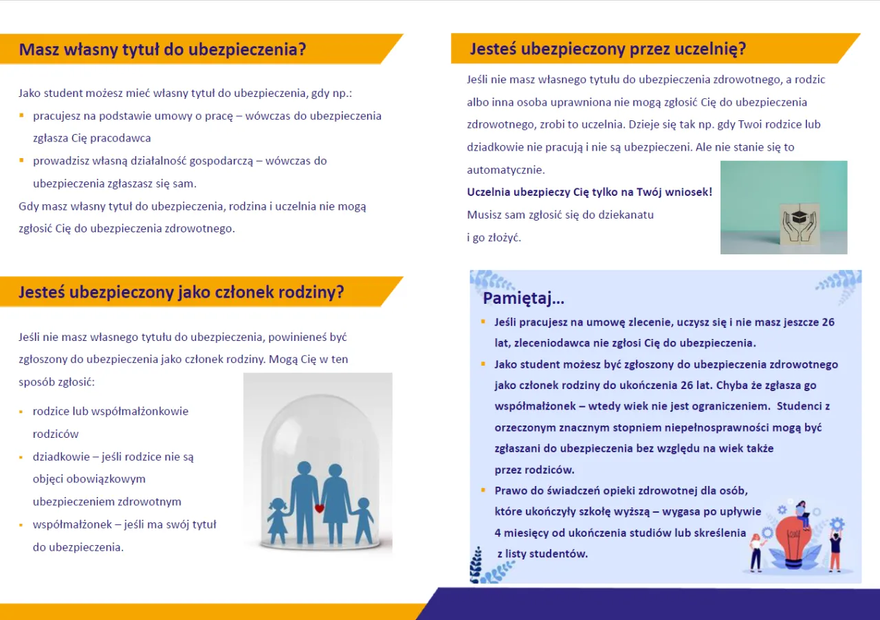 Student 26 lat ubezpieczenie NFZ