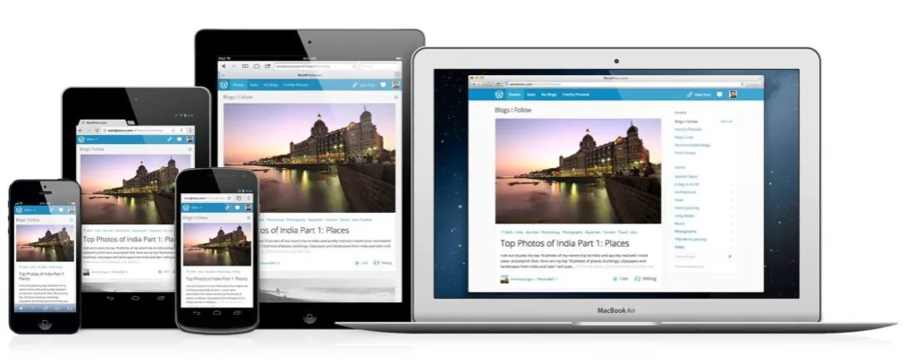 responsywna strona internetowa na r&oacute;żnych urządzeniach