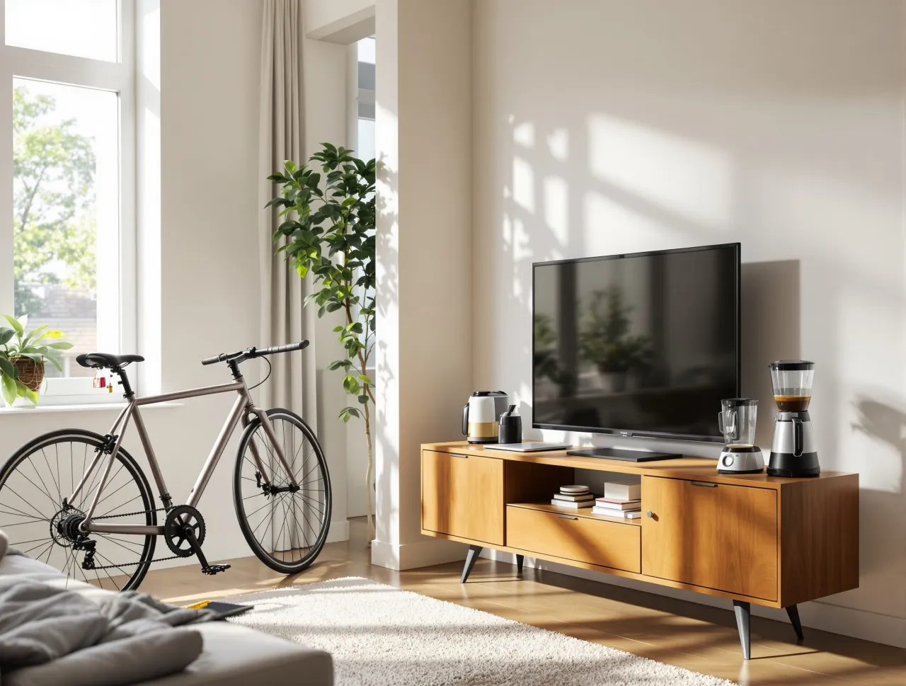 mienie ruchome w mieszkaniu sprzęt elektronika