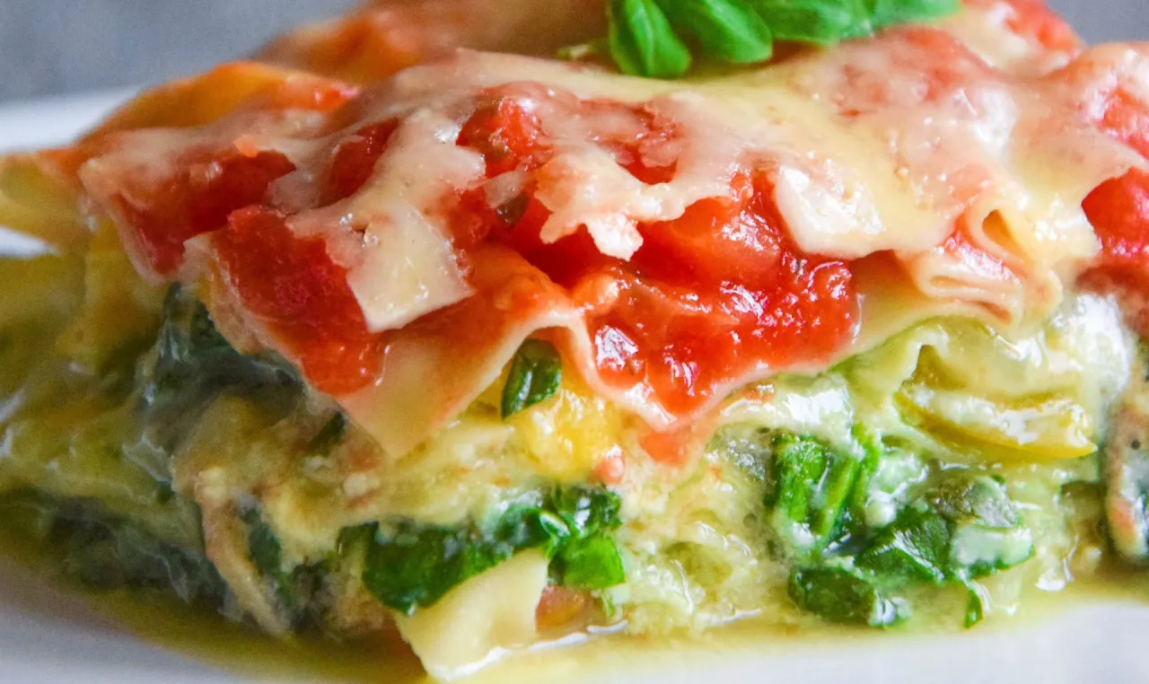 Białe wino do lasagne ze szpinakiem i ricottą