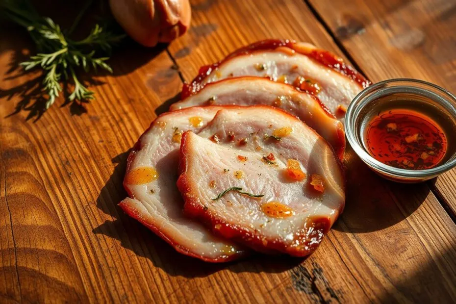 składniki na marynatę do boczku, mi&oacute;d musztarda sos sojowy czosnek papryka