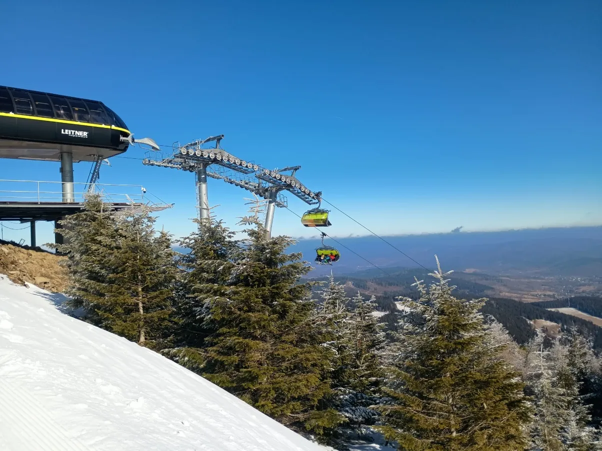 Czeskie Karkonosze zimą, np. Špindlerův Mlýn