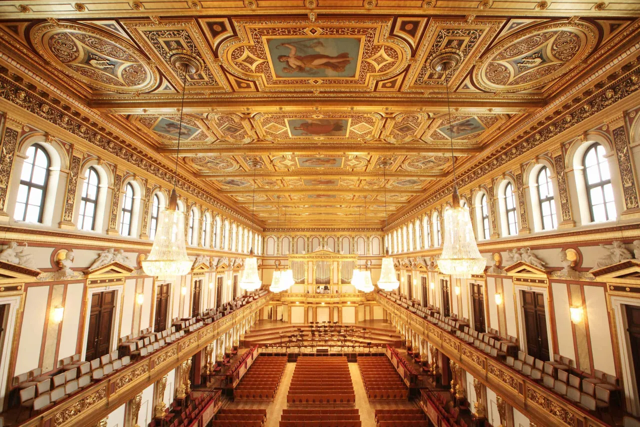 Musikverein Golden Hall interior, Vienna classical concert