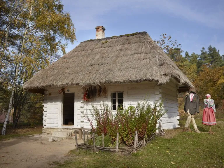 Nadwiślański Park Etnograficzny w Wygiełzowie chałupy