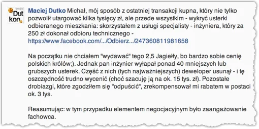 co negocjować oprócz ceny mieszkania deweloper