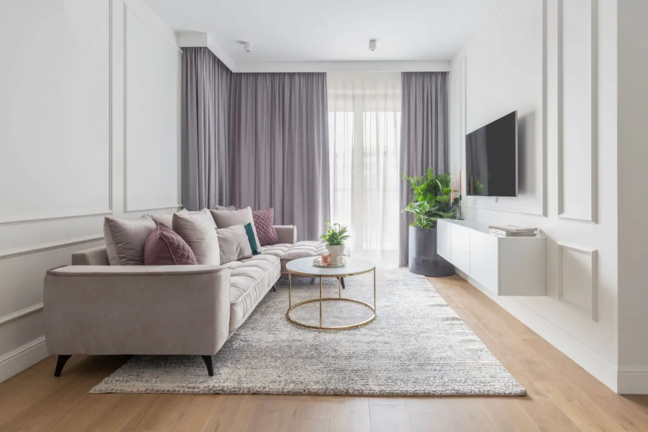 mały pokój w bloku aranżacje optyczne powiększanie