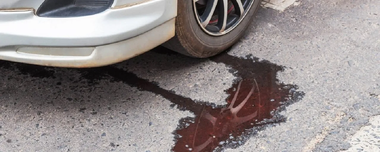 flaque couleur sous voiture fuite moteur