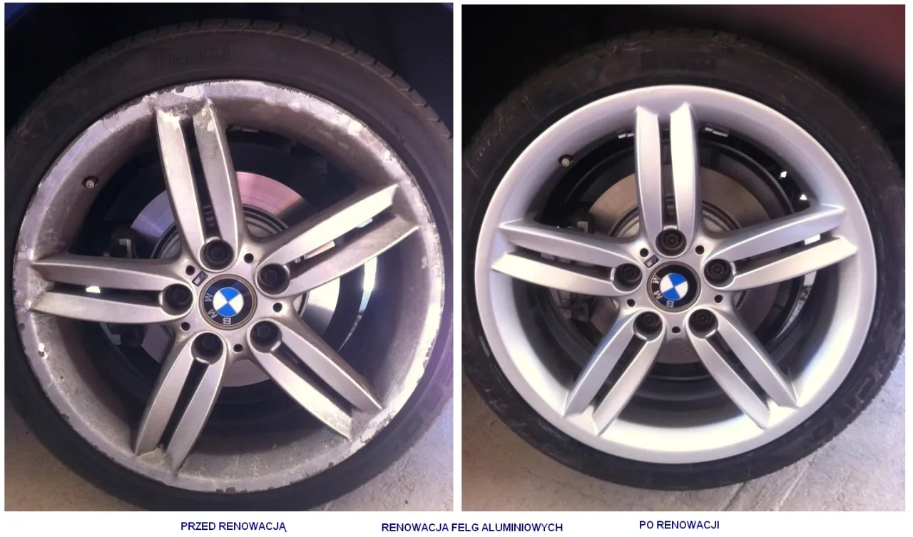prostowanie felg aluminiowych przed po
