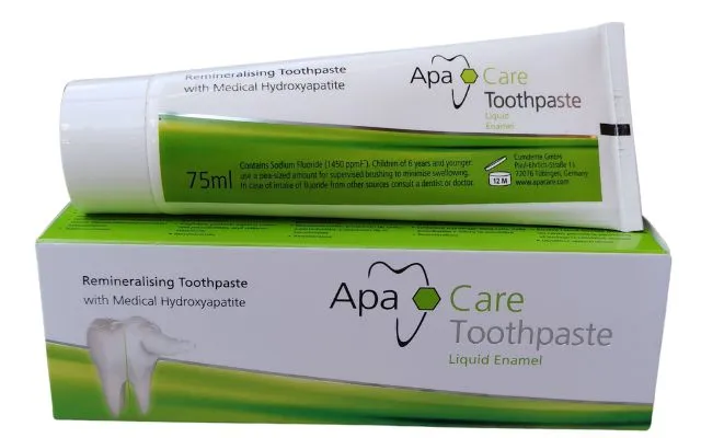 remineralizacja szkliwa, zdrowe zęby, fluor i hydroksyapatyt