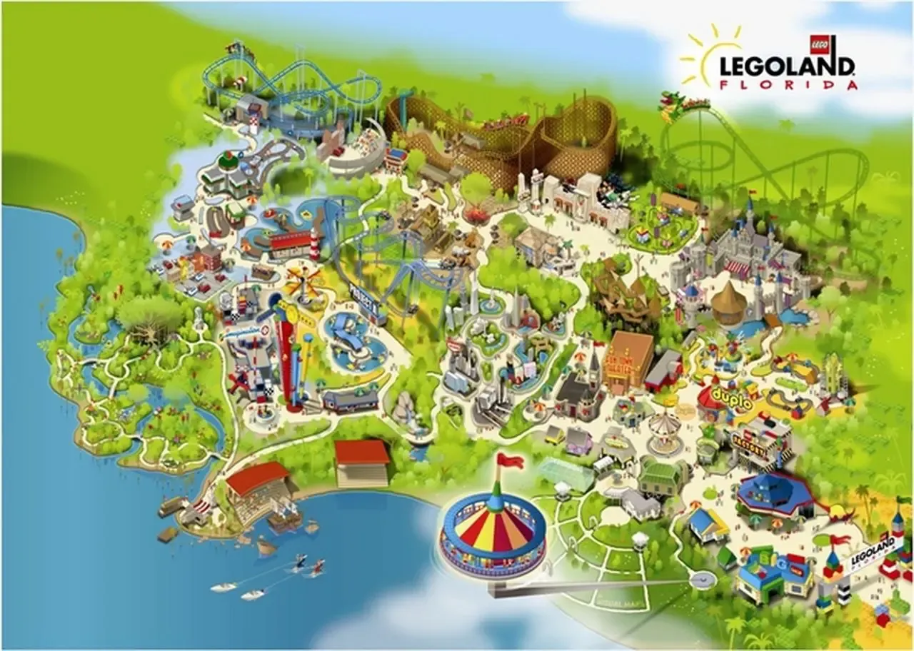 Mapa Legoland&oacute;w na świecie