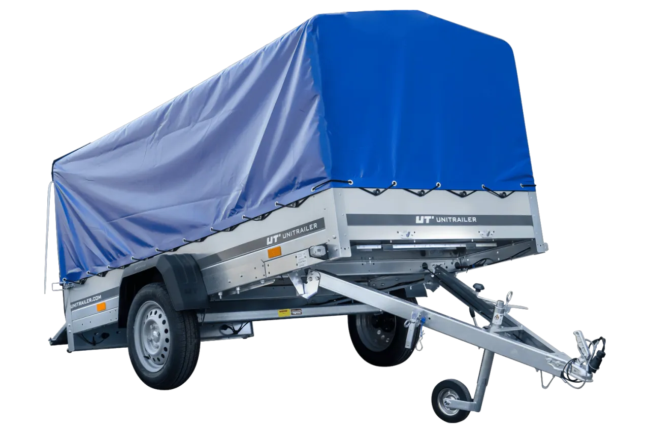 r&oacute;żne typy przyczep samochodowych lekka ciężka