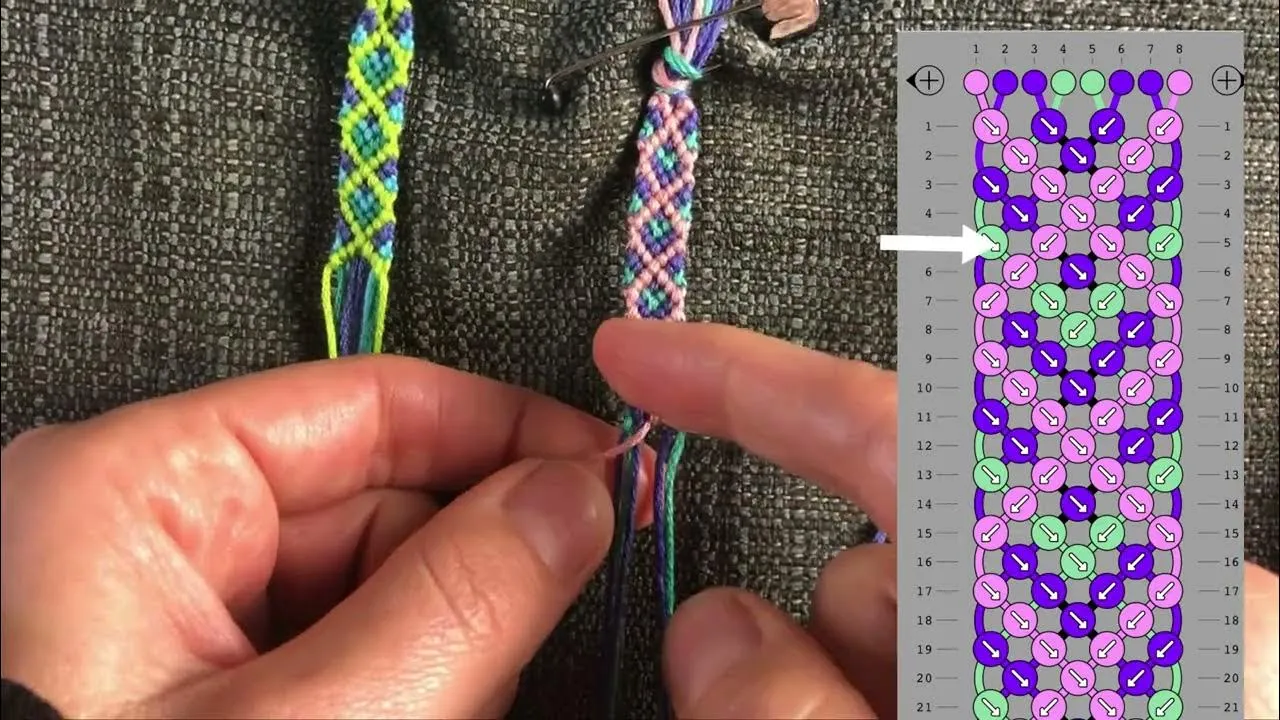 różne wzory bransoletek z muliny