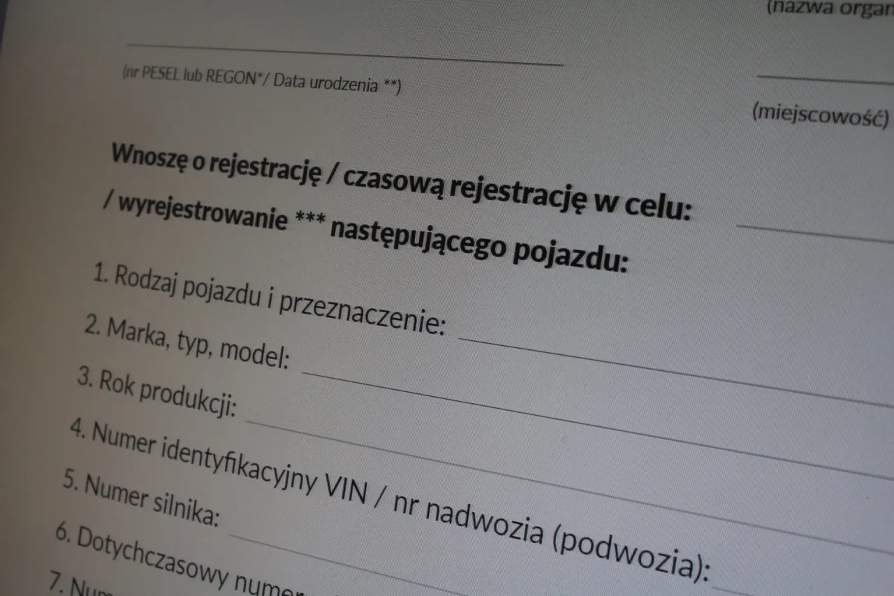 koszty przerejestrowania samochodu dokumenty