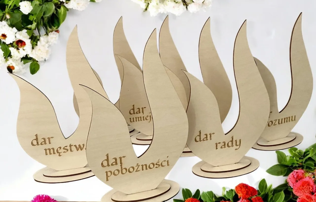 Dary Ducha Świętego symbole graficzne