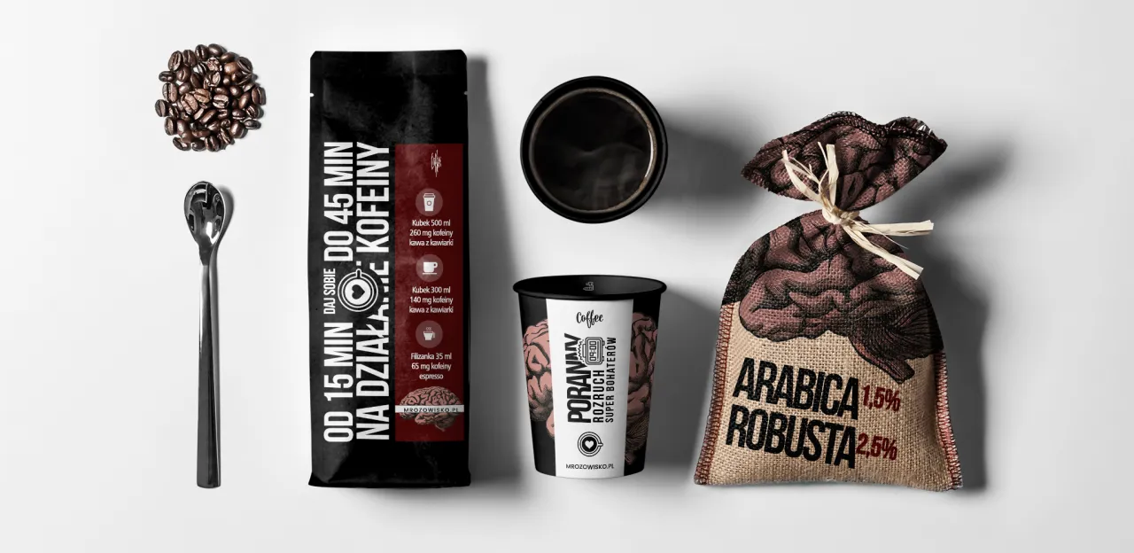 tabela por&oacute;wnawcza zawartości kofeiny w kawie i napojach energetycznych