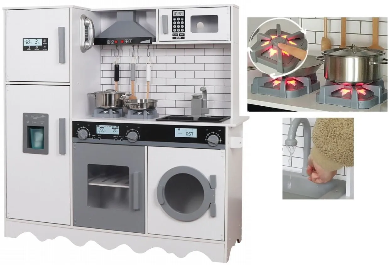 kuchnia dla dzieci z obiegiem wody i światłem