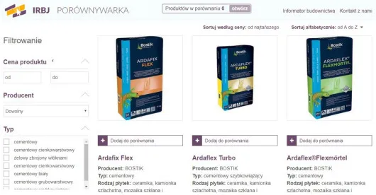 rodzaje klej&oacute;w do płytek gipsowych por&oacute;wnanie