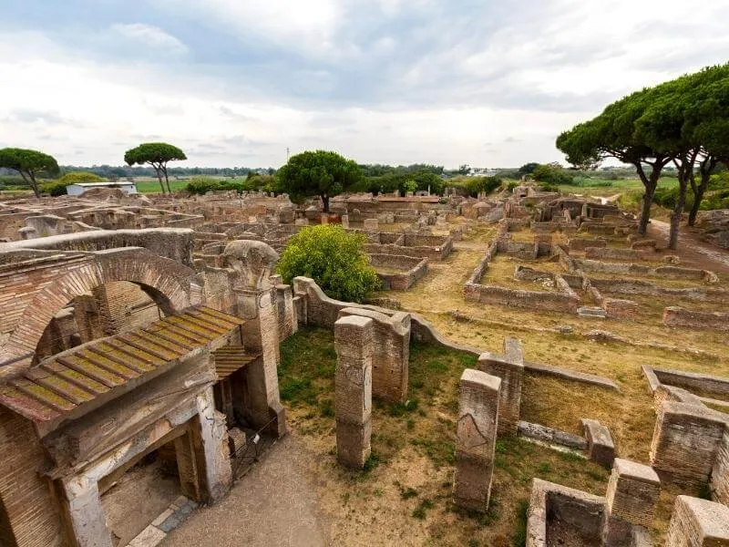 Ostia Antica Ruinen Ausgrabungen
