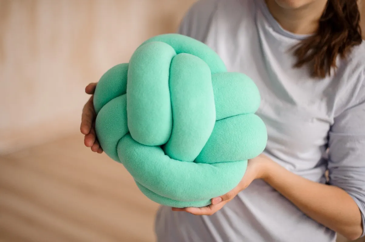 poduszka z koca bez szycia