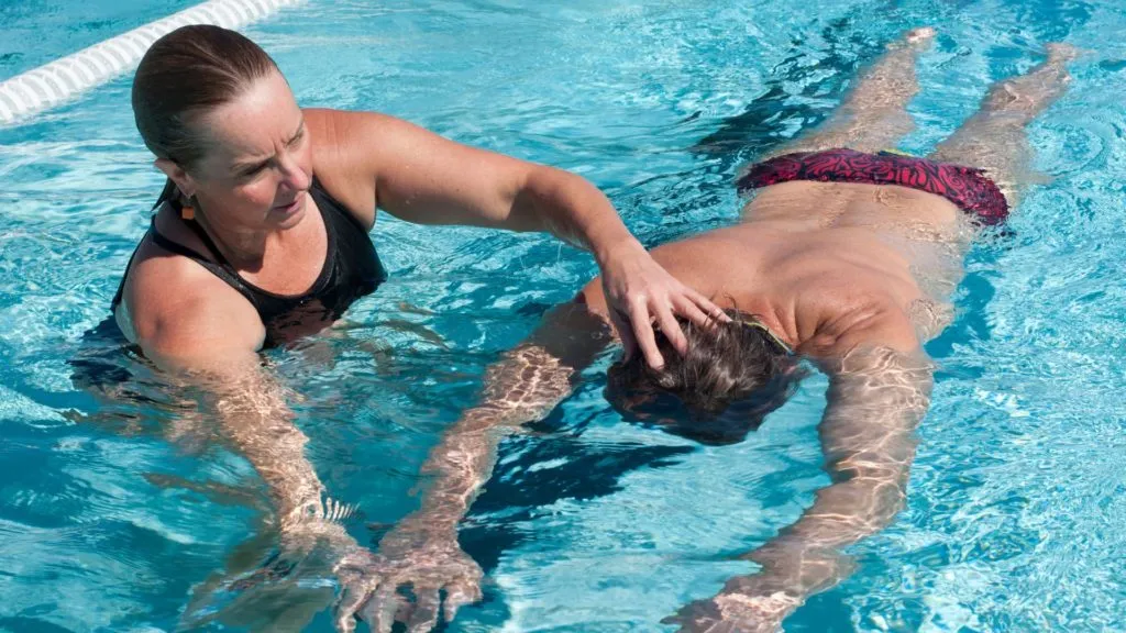 oswajanie z wodą basen dorosły