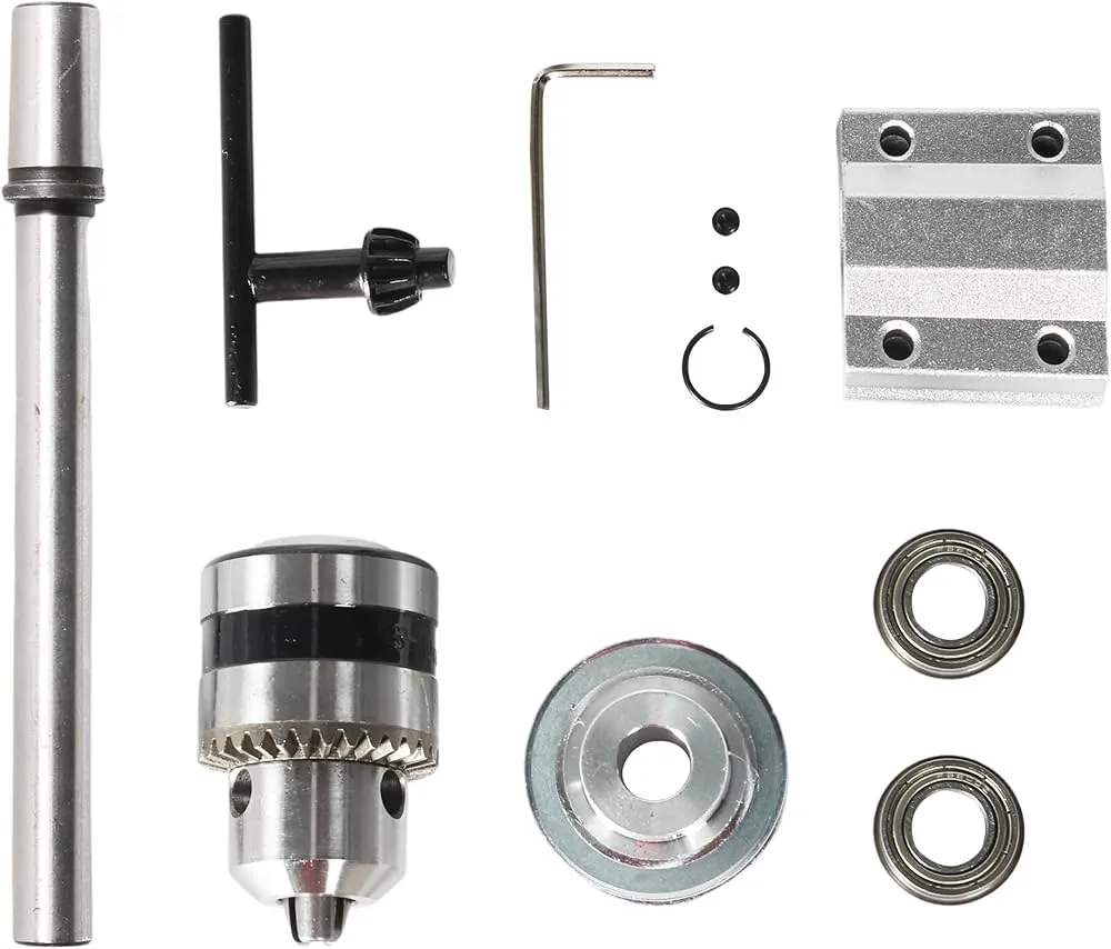 Komponenty do budowy wrzeciona wiertarki DIY