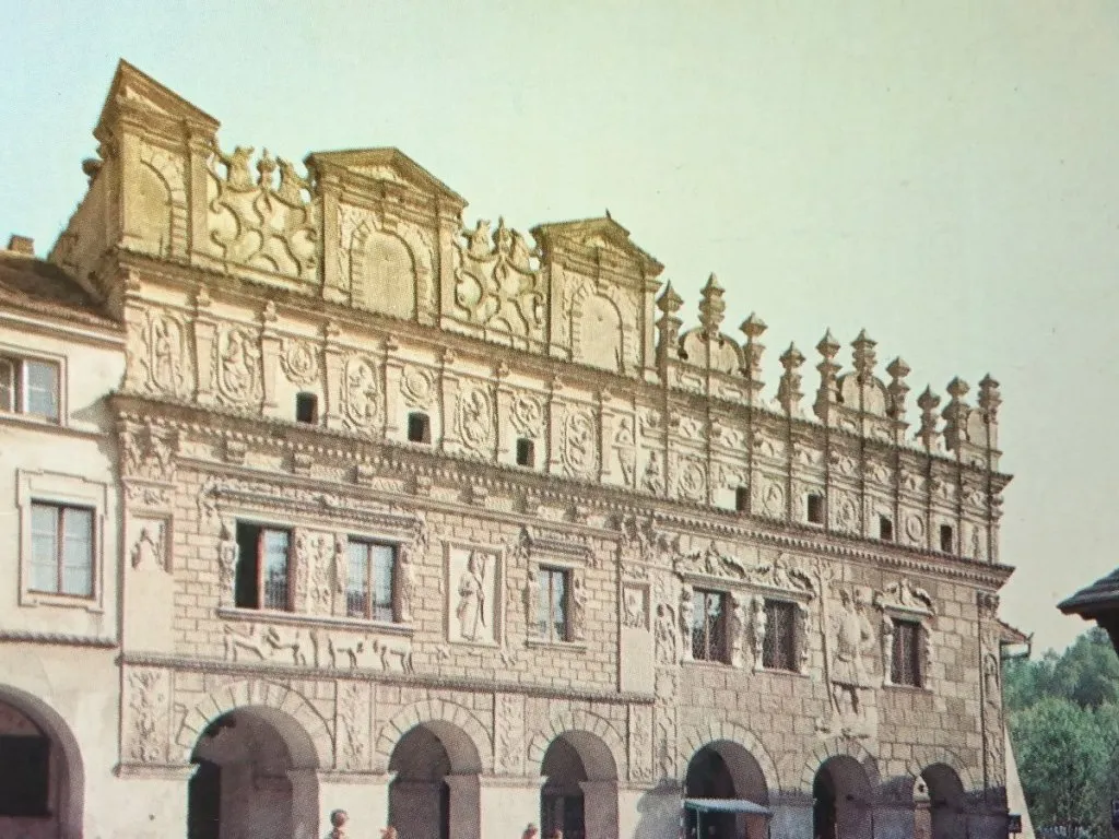 Rynek Kazimierz Dolny, kamienice Przybył&oacute;w