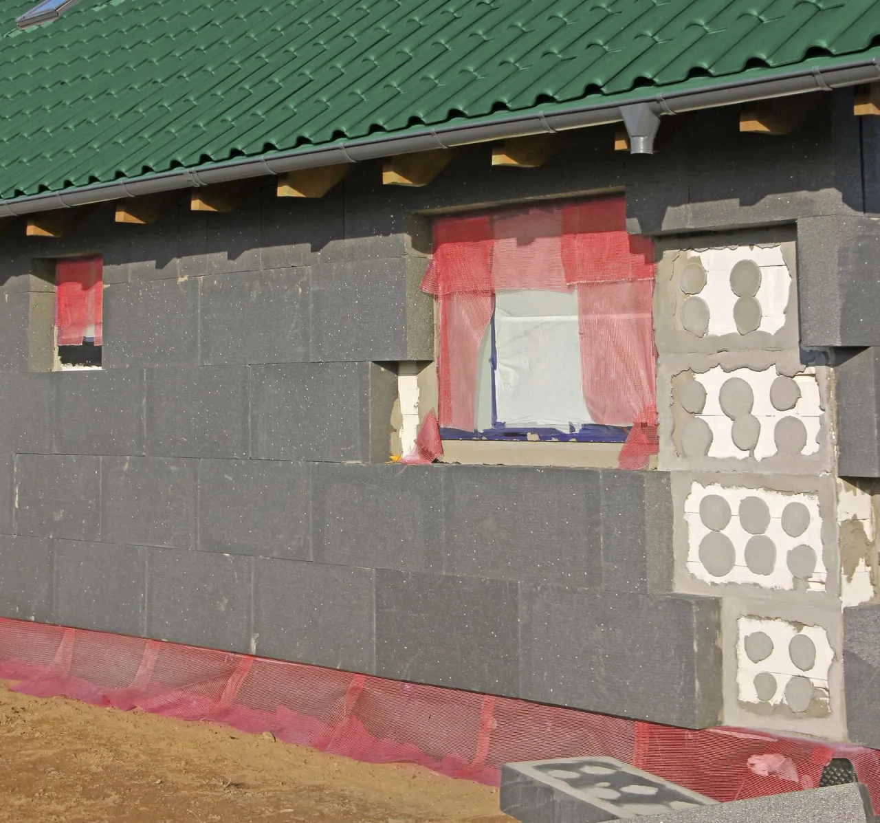 Szlifowanie zż&oacute;łkniętego styropianu przed ociepleniem