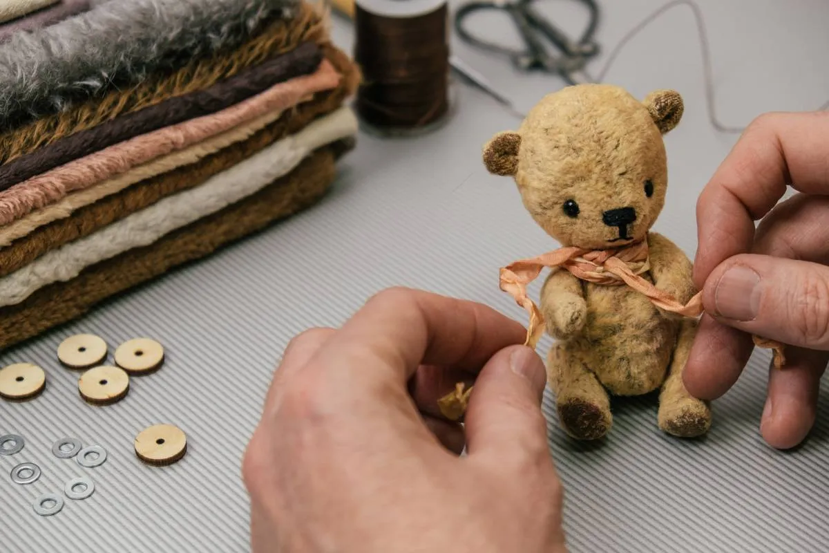 materiały do szycia misia dla początkujących