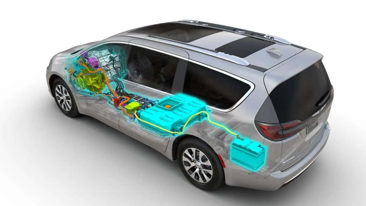 Chrysler Pacifica Stow n Go vs Hybrid battery