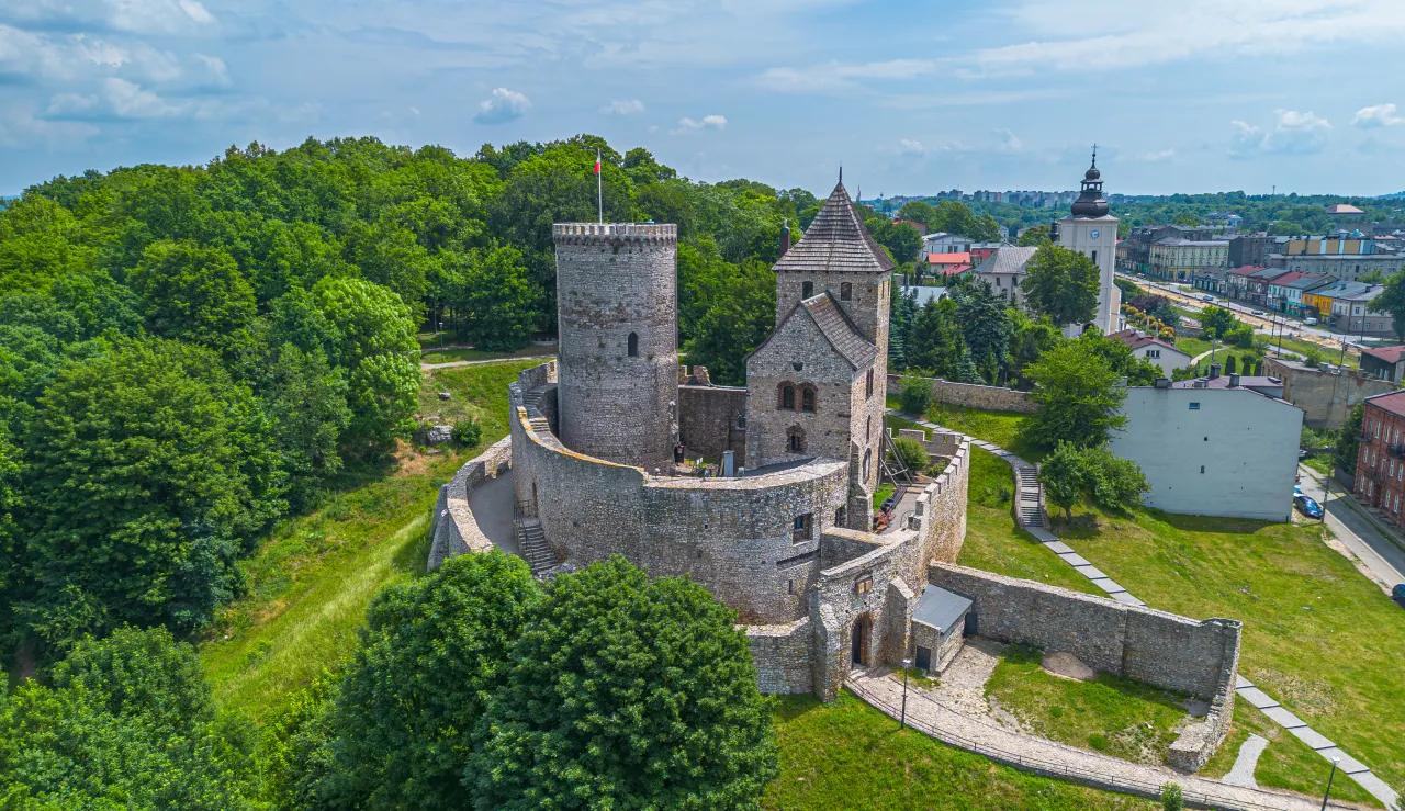 Zamek Będzin panorama