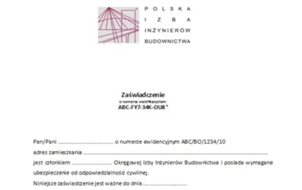 weryfikacja uprawnień budowlanych online