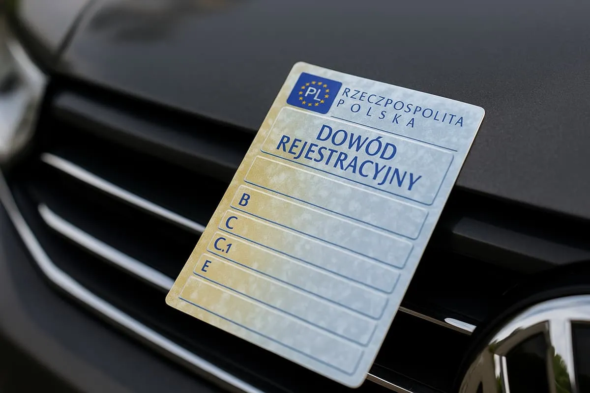 Dow&oacute;d rejestracyjny na masce samochodu. Czy można sprzedać samoch&oacute;d z miękkim dowodem?