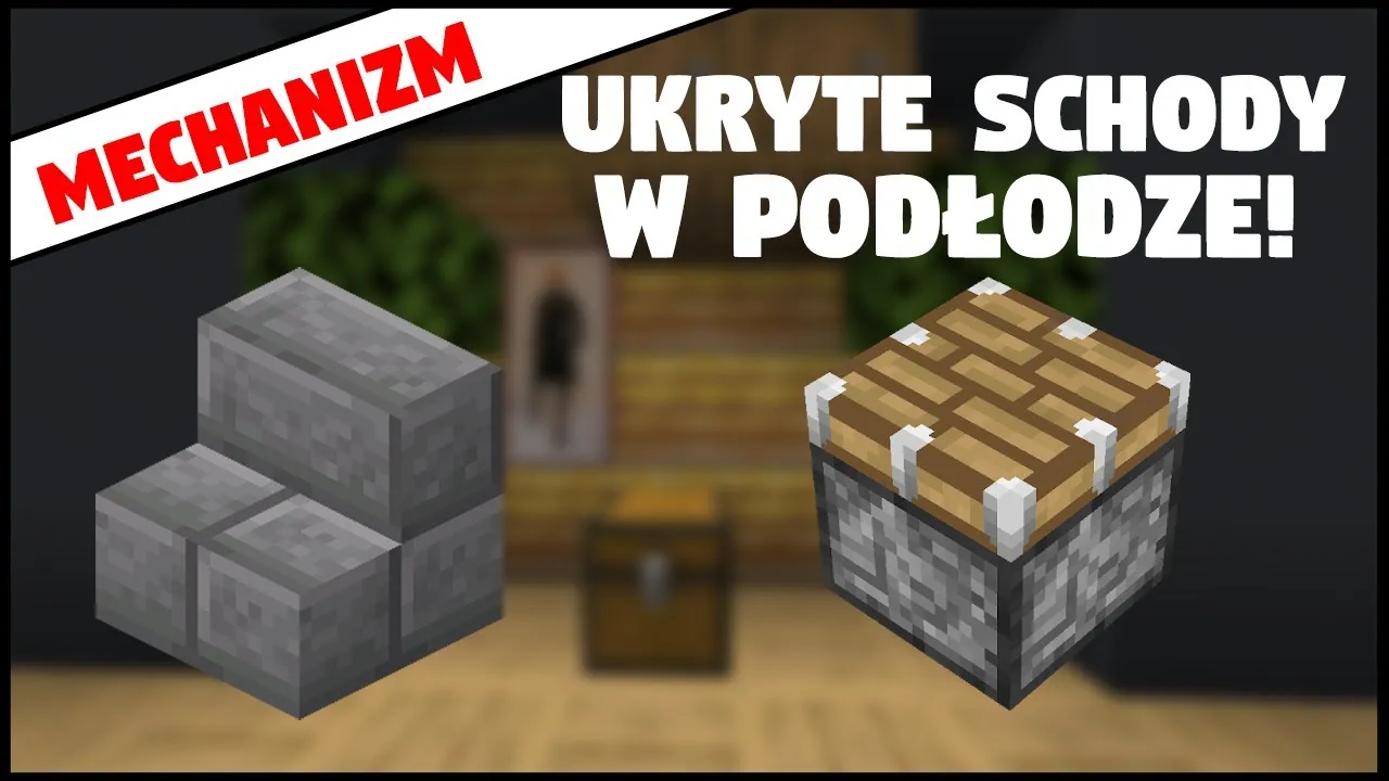 Minecraft ukryte schody redstone kompaktowe