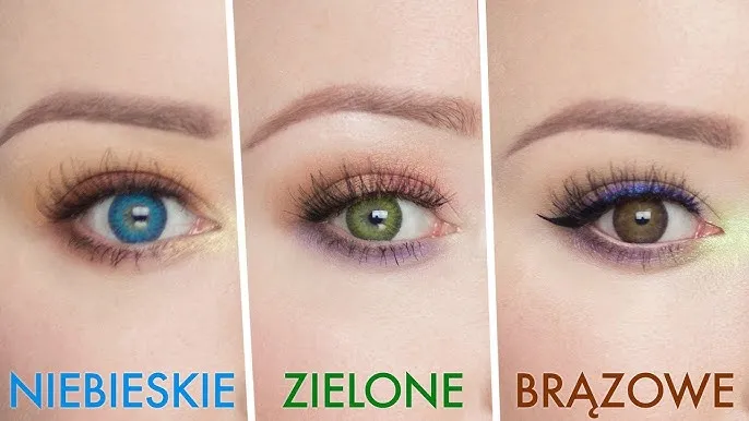 cienie rozświetlające do koloru oczu brązowe niebieskie zielone