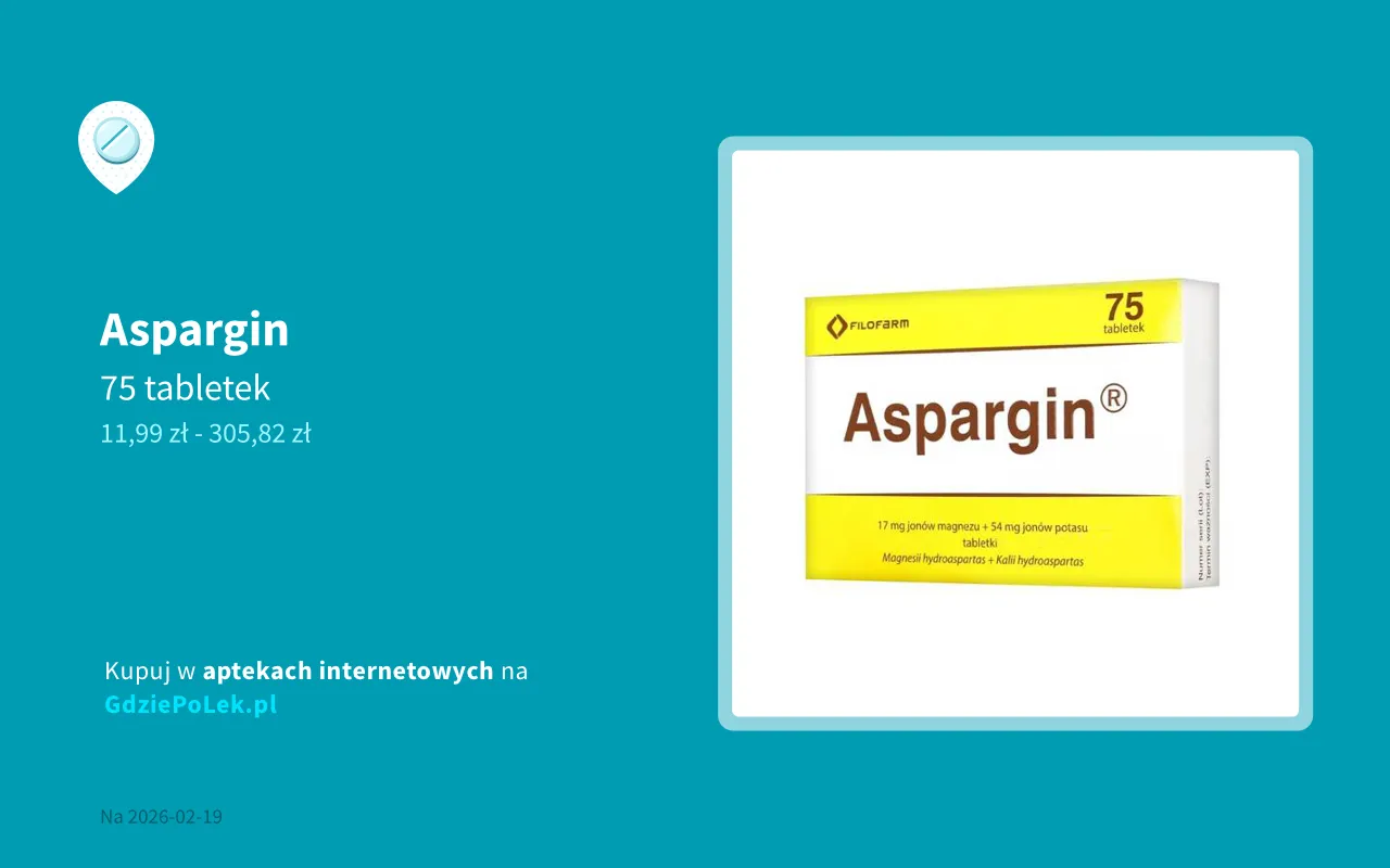 Opakowanie Aspargin lek OTC