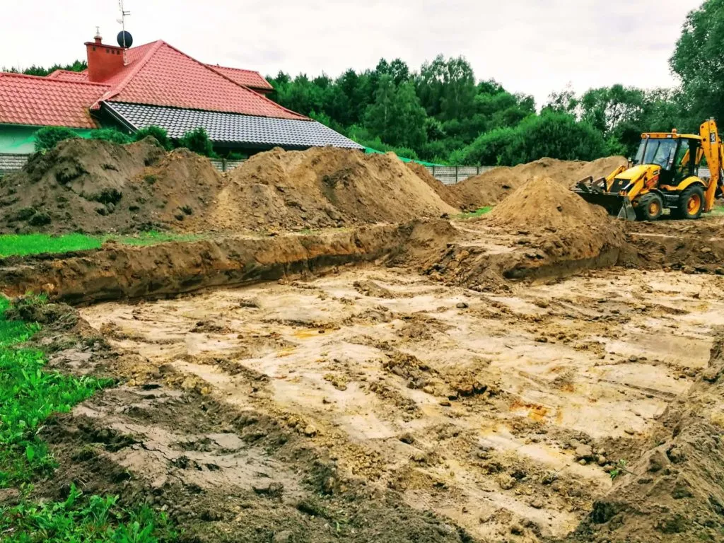 Przygotowanie działki pod tyczenie budynku