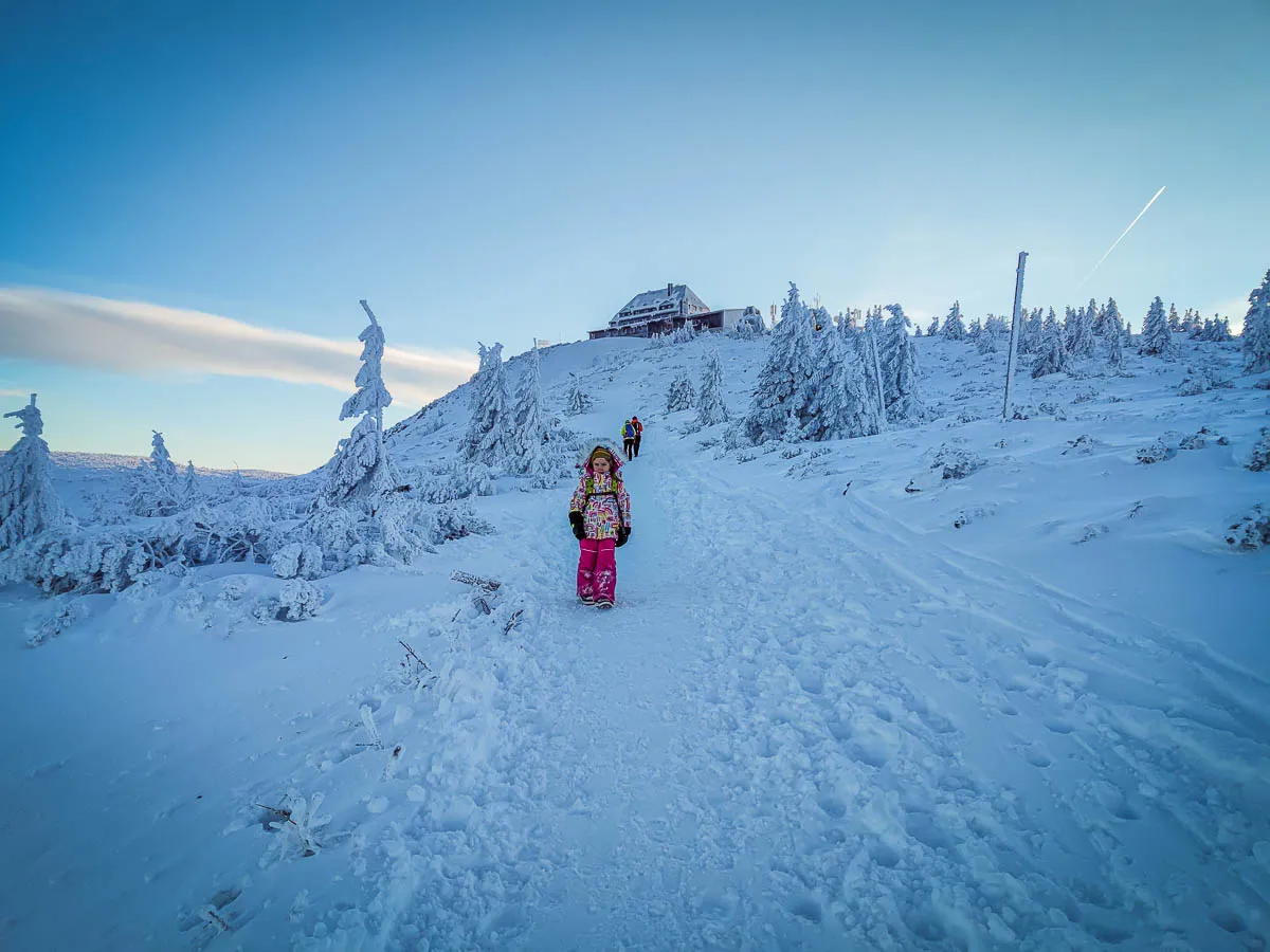 szlaki zimą Szrenica raczki