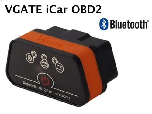 interfejs diagnostyczny ELM327 Bluetooth, gniazdo OBD2 w samochodzie