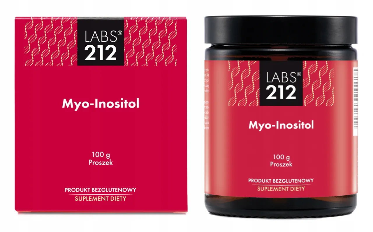 Suplement diety Myo-Inositol 100g w proszku, produkt bezglutenowy. Wsparcie w walce z insulinooporność.