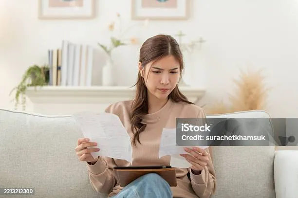 osoba analizująca dokumenty finansowe w domu