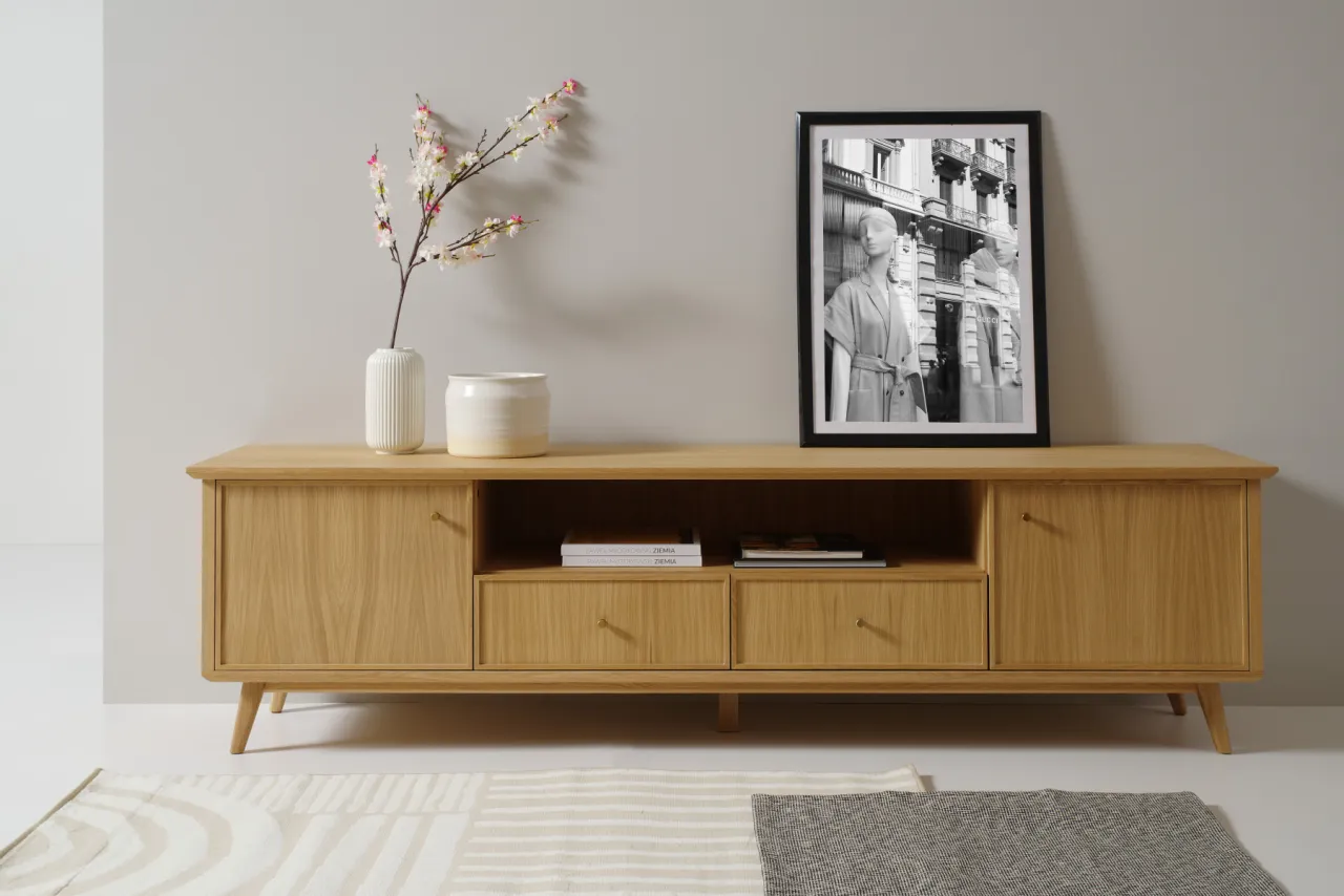 szafka RTV w r&oacute;żnych stylach wnętrz