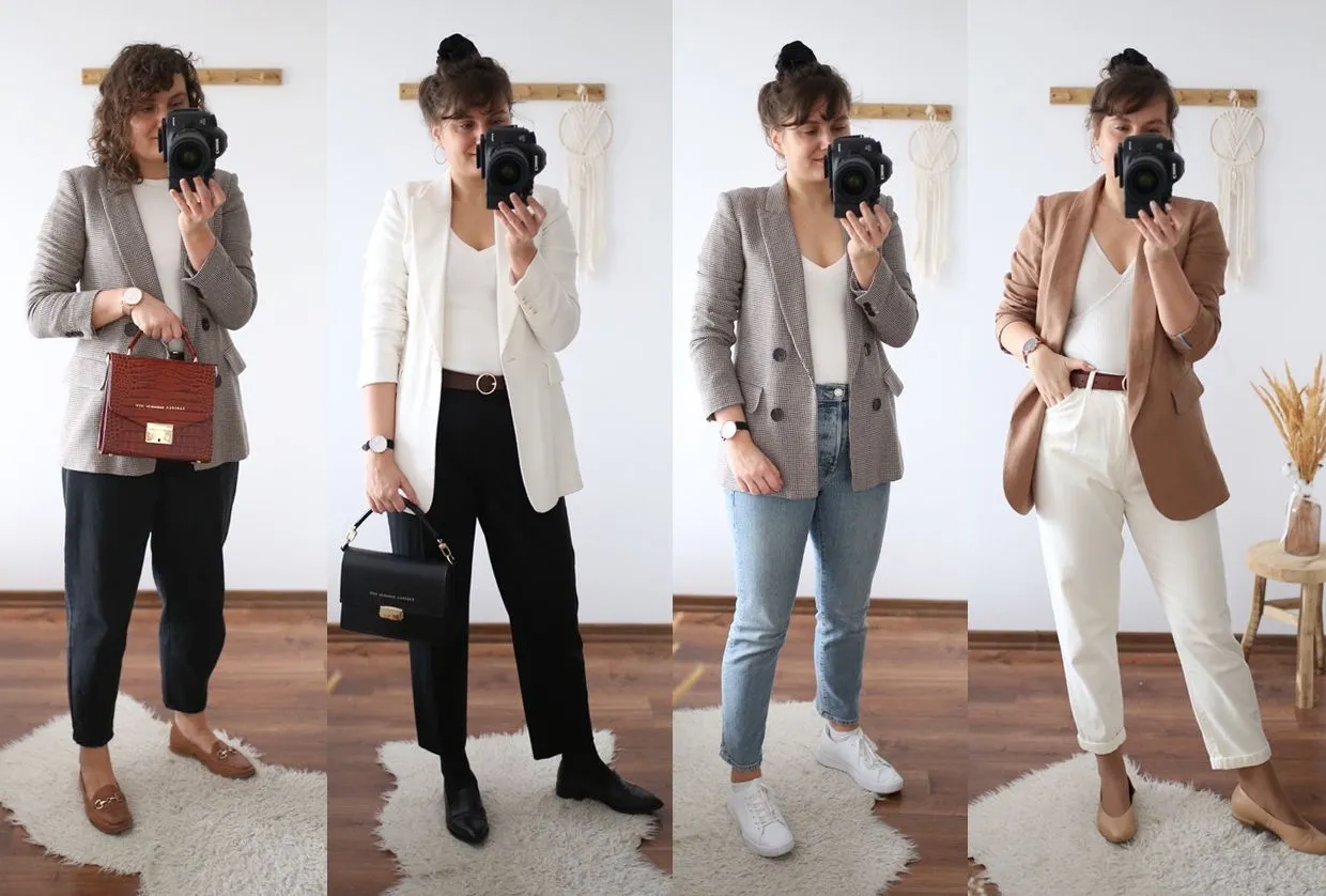 szafa kapsułowa przykłady stylizacji