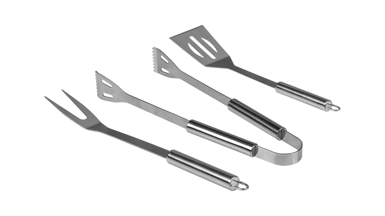 podstawowe przybory do grilla zestaw