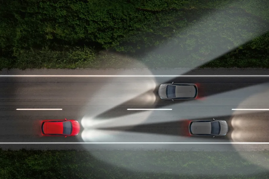 reflektory matrycowe LED działanie