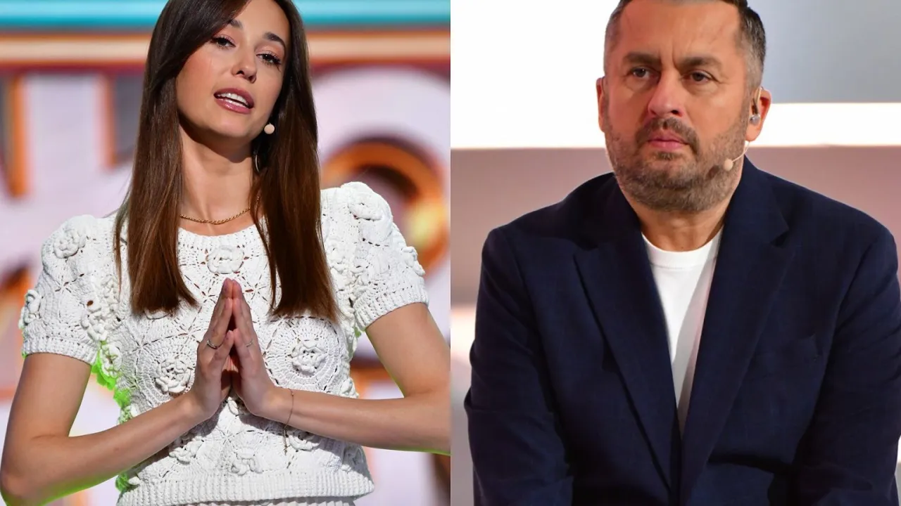 Kim jest nowa prowadząca Koło Fortuny? Na zdjęciu widzimy ją obok wsp&oacute;łprowadzącego.