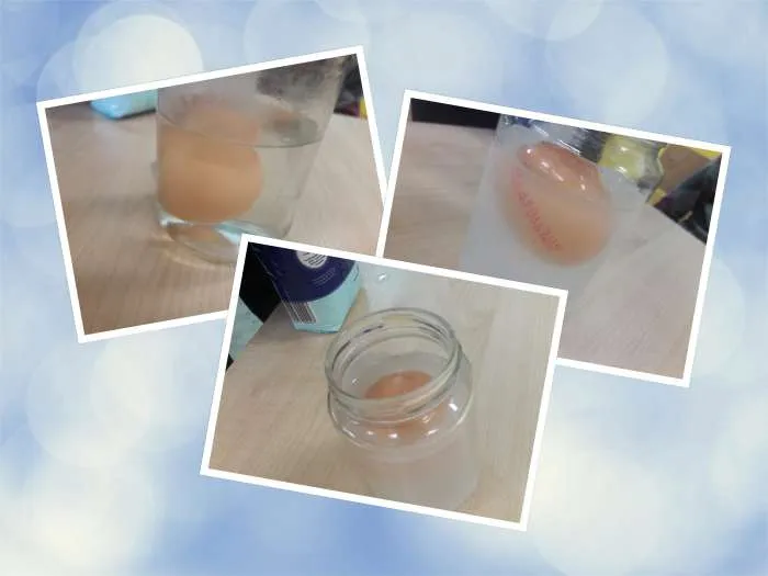 Eksperyment pływające jajko gęstość wody