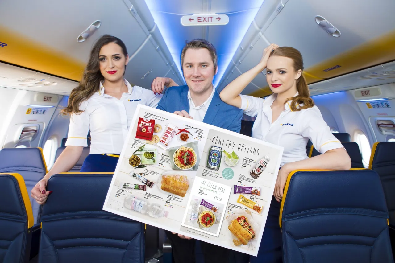 Ryanair menu na pokładzie