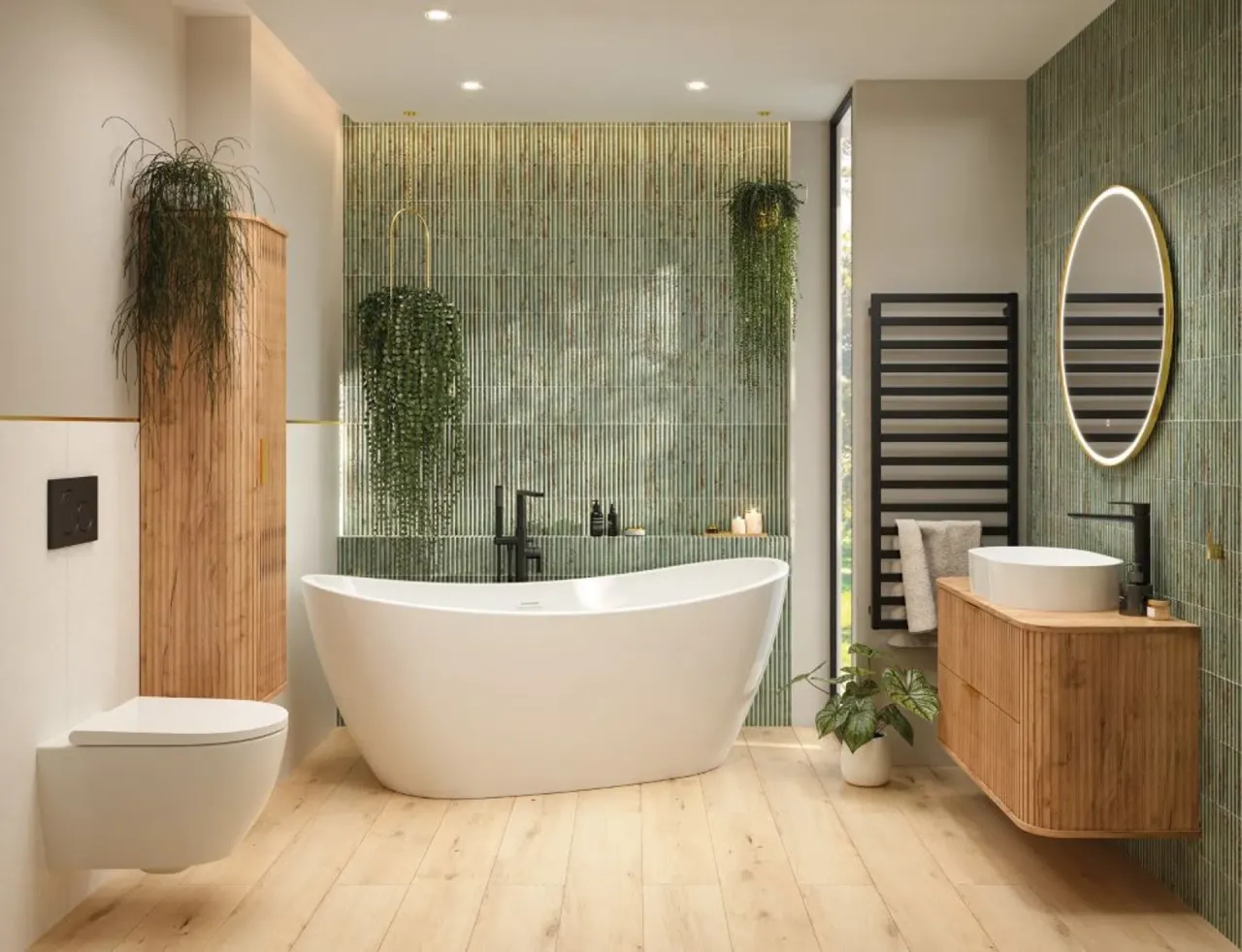 wizualizacje łazienek różne style