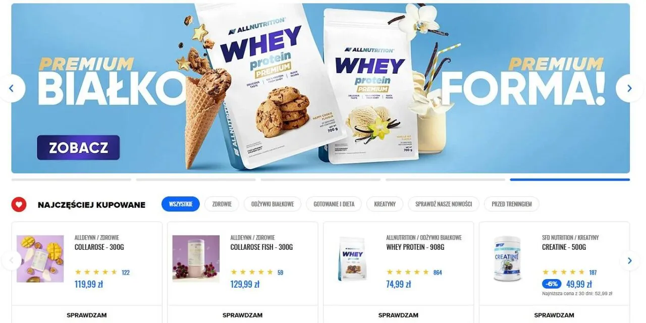 Porównanie suplementów kreatyna białko BCAA